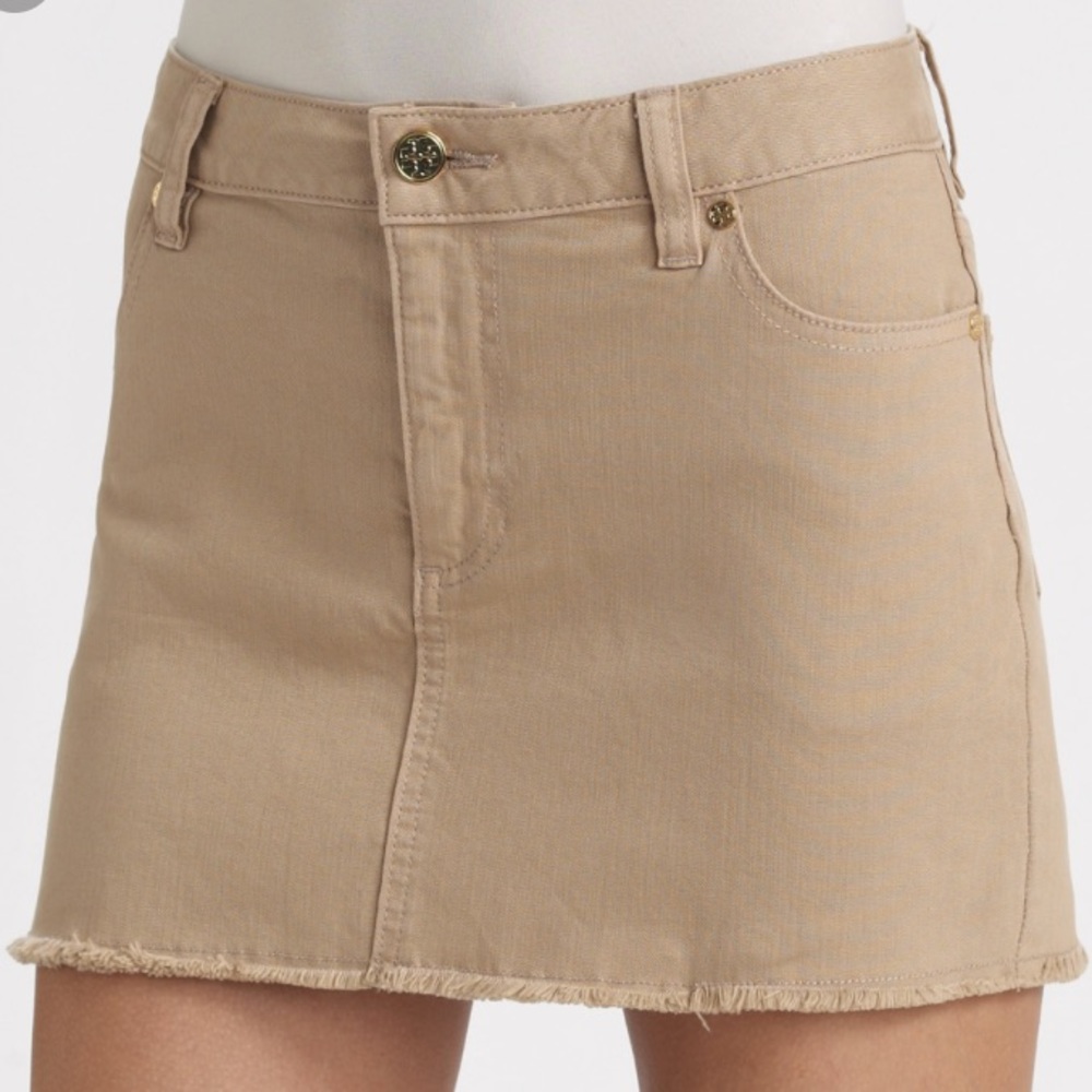 Tory Burch Khaki Miniskirt